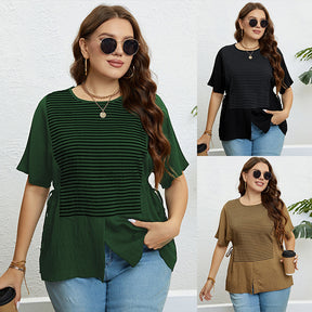 Blusa Casual Feminina com Fenda®